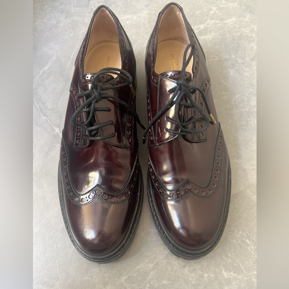 Michael Kors Dark Burgundy Oxfords